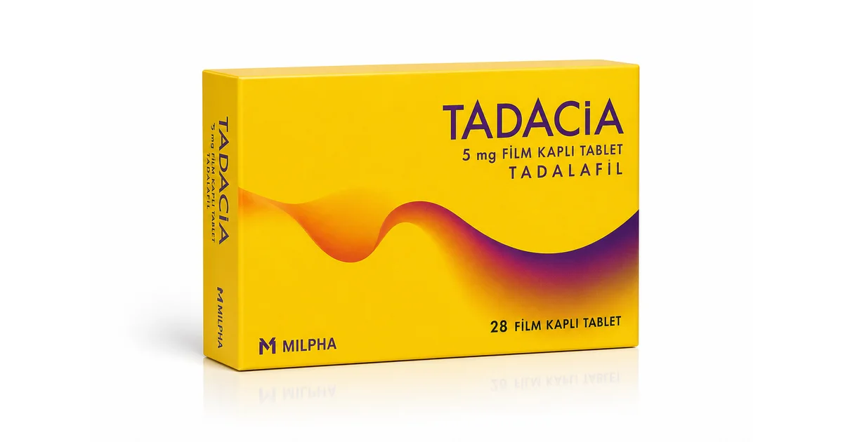 Tadacia 5 mg (Tadalafil 5mg) ürün görseli