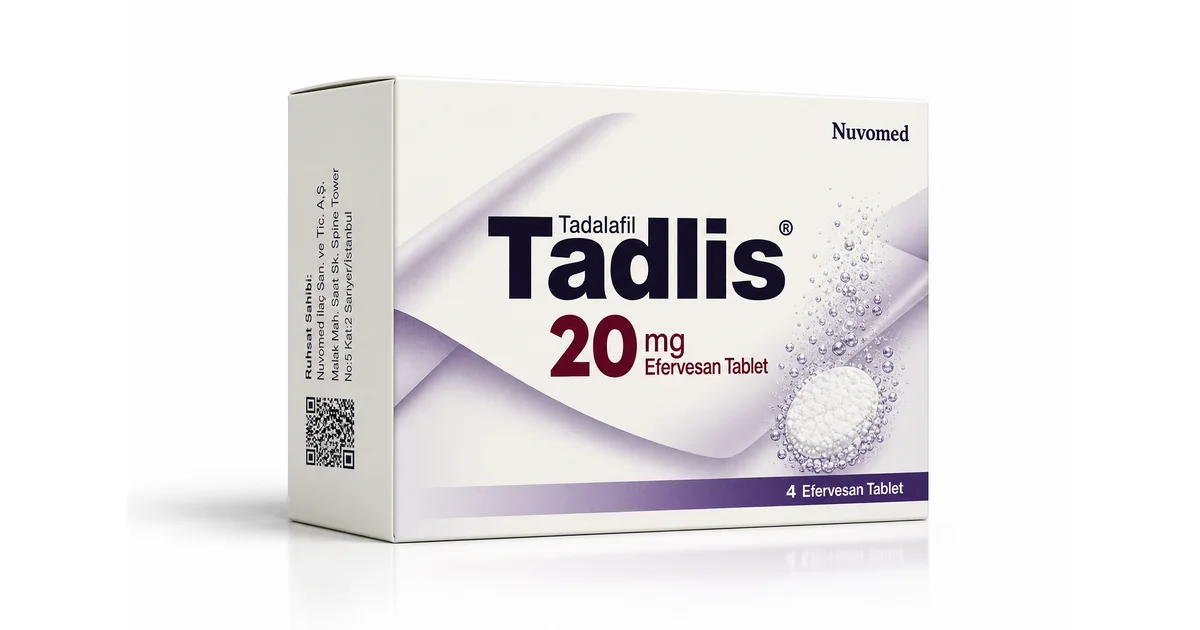 Tadlis 20 mg (Tadalafil 20mg) ürün görseli